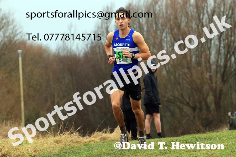 Mens under-20s 2023 North Eastern Cross Country Champs., Temple Park, South Shields. Photo: David T. Hewitson/Sports for All Pics